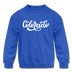 Colorado Youth Sweatshirt - Hand Lettered Youth Colorado Crewneck Sweatshirt - royal blue