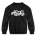 Alaska Youth Sweatshirt - Hand Lettered Youth Alaska Crewneck Sweatshirt - black