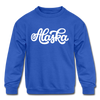 Alaska Youth Sweatshirt - Hand Lettered Youth Alaska Crewneck Sweatshirt