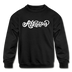 Arkansas Youth Sweatshirt - Hand Lettered Youth Arkansas Crewneck Sweatshirt - black
