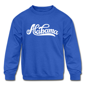Alabama Youth Sweatshirt - Hand Lettered Youth Alabama Crewneck Sweatshirt