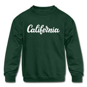 California Youth Sweatshirt - Hand Lettered Youth California Crewneck Sweatshirt