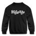 Delaware Youth Sweatshirt - Hand Lettered Youth Delaware Crewneck Sweatshirt - black