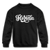 Florida Youth Sweatshirt - Hand Lettered Youth Florida Crewneck Sweatshirt - black