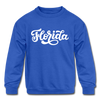 Florida Youth Sweatshirt - Hand Lettered Youth Florida Crewneck Sweatshirt