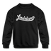 Louisiana Youth Sweatshirt - Hand Lettered Youth Louisiana Crewneck Sweatshirt - black