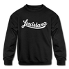 Louisiana Youth Sweatshirt - Hand Lettered Youth Louisiana Crewneck Sweatshirt