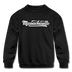Massachusetts Youth Sweatshirt - Hand Lettered Youth Massachusetts Crewneck Sweatshirt - black