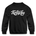 Kentucky Youth Sweatshirt - Hand Lettered Youth Kentucky Crewneck Sweatshirt - black