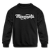 Minnesota Youth Sweatshirt - Hand Lettered Youth Minnesota Crewneck Sweatshirt - black