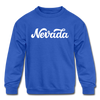 Nevada Youth Sweatshirt - Hand Lettered Youth Nevada Crewneck Sweatshirt