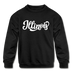 Illinois Youth Sweatshirt - Hand Lettered Youth Illinois Crewneck Sweatshirt - black