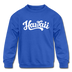 Hawaii Youth Sweatshirt - Hand Lettered Youth Hawaii Crewneck Sweatshirt - royal blue