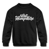 New Hampshire Youth Sweatshirt - Hand Lettered Youth New Hampshire Crewneck Sweatshirt