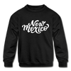 New Mexico Youth Sweatshirt - Hand Lettered Youth New Mexico Crewneck Sweatshirt