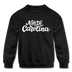 North Carolina Youth Sweatshirt - Hand Lettered Youth North Carolina Crewneck Sweatshirt - black