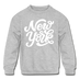 New York Youth Sweatshirt - Hand Lettered Youth New York Crewneck Sweatshirt - heather gray