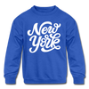 New York Youth Sweatshirt - Hand Lettered Youth New York Crewneck Sweatshirt