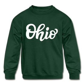 Ohio Youth Sweatshirt - Hand Lettered Youth Ohio Crewneck Sweatshirt