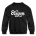 Oregon Youth Sweatshirt - Hand Lettered Youth Oregon Crewneck Sweatshirt - black
