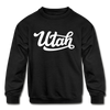 Utah Youth Sweatshirt - Hand Lettered Youth Utah Crewneck Sweatshirt