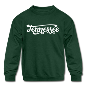 Tennessee Youth Sweatshirt - Hand Lettered Youth Tennessee Crewneck Sweatshirt