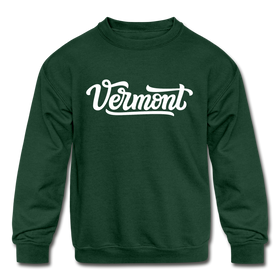 Vermont Youth Sweatshirt - Hand Lettered Youth Vermont Crewneck Sweatshirt