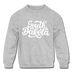 South Dakota Youth Sweatshirt - Hand Lettered Youth South Dakota Crewneck Sweatshirt - heather gray
