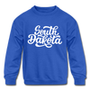 South Dakota Youth Sweatshirt - Hand Lettered Youth South Dakota Crewneck Sweatshirt