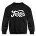 Texas Youth Sweatshirt - Hand Lettered Youth Texas Crewneck Sweatshirt - black