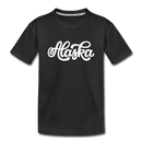 Alaska Youth T-Shirt - Hand Lettered Youth Alaska Tee - black