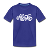Alaska Youth T-Shirt - Hand Lettered Youth Alaska Tee - royal blue