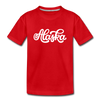 Alaska Youth T-Shirt - Hand Lettered Youth Alaska Tee - red