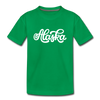 Alaska Youth T-Shirt - Hand Lettered Youth Alaska Tee - kelly green