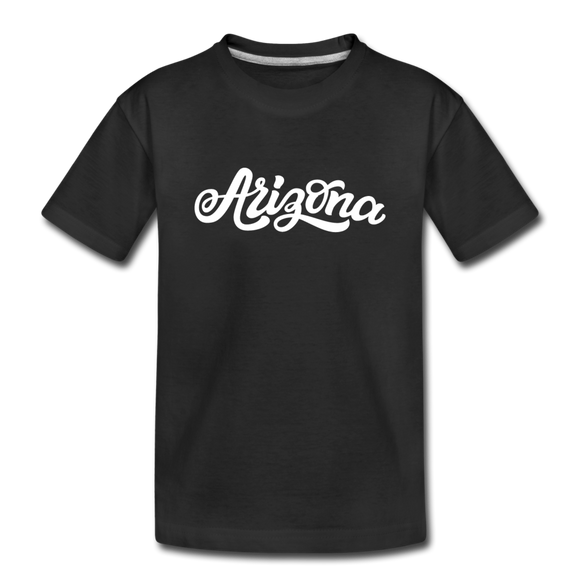 Arizona Youth T-Shirt - Hand Lettered Youth Arizona Tee - black
