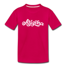 Arizona Youth T-Shirt - Hand Lettered Youth Arizona Tee - dark pink
