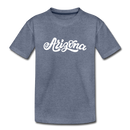 Arizona Youth T-Shirt - Hand Lettered Youth Arizona Tee - heather blue