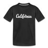 California Youth T-Shirt - Hand Lettered Youth California Tee - black