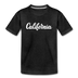 California Youth T-Shirt - Hand Lettered Youth California Tee - charcoal gray