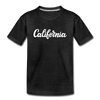 California Youth T-Shirt - Hand Lettered Youth California Tee - charcoal gray