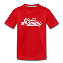 Alabama Youth T-Shirt - Hand Lettered Youth Alabama Tee - red