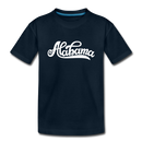 Alabama Youth T-Shirt - Hand Lettered Youth Alabama Tee - deep navy