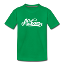 Alabama Youth T-Shirt - Hand Lettered Youth Alabama Tee - kelly green