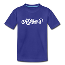 Arkansas Youth T-Shirt - Hand Lettered Youth Arkansas Tee - royal blue