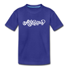 Arkansas Youth T-Shirt - Hand Lettered Youth Arkansas Tee - royal blue