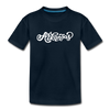 Arkansas Youth T-Shirt - Hand Lettered Youth Arkansas Tee - deep navy