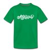 Arkansas Youth T-Shirt - Hand Lettered Youth Arkansas Tee - kelly green