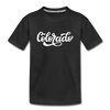Colorado Youth T-Shirt - Hand Lettered Youth Colorado Tee - black