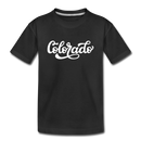 Colorado Youth T-Shirt - Hand Lettered Youth Colorado Tee - black