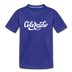 Colorado Youth T-Shirt - Hand Lettered Youth Colorado Tee - royal blue